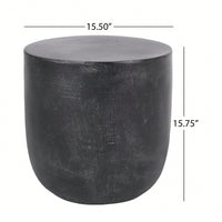 Lightweight Outdoor Concrete Side Table For Patio And Garden