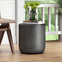 Lightweight Outdoor Concrete Side Table For Patio And Garden