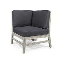 Stylish Grey Corner Chair For Modern Living Spaces
