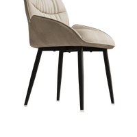 Elegant Velvet Dining Chair Set of 2 Modern Minimalist High Rebound Cushion Stable Metal Frame Silent Foot Pads for Home and Restaurant