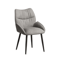 Elegant Velvet Dining Chair Set of 2 Modern Minimalist High Rebound Cushion Stable Metal Frame Silent Foot Pads for Home and Restaurant