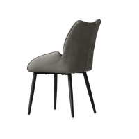 Elegant Velvet Dining Chair Set of 2 Modern Minimalist High Rebound Cushion Stable Metal Frame Silent Foot Pads for Home and Restaurant
