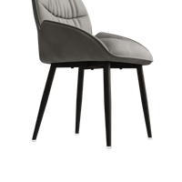 Elegant Velvet Dining Chair Set of 2 Modern Minimalist High Rebound Cushion Stable Metal Frame Silent Foot Pads for Home and Restaurant