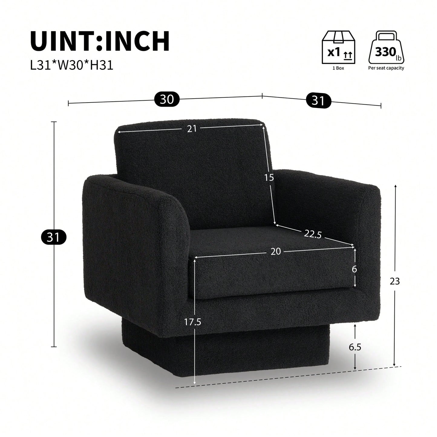 360° Swivel Accent Chair Thick Padded Teddy Sherpa Barrel Chair For Living Room Nursery Bedroom Comfy Lounge Sofa Available In 4 Colors