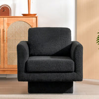 360° Swivel Accent Chair Thick Padded Teddy Sherpa Barrel Chair For Living Room Nursery Bedroom Comfy Lounge Sofa Available In 4 Colors