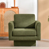 360° Swivel Accent Chair Thick Padded Teddy Sherpa Barrel Chair For Living Room Nursery Bedroom Comfy Lounge Sofa Available In 4 Colors