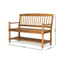 Elegant Outdoor Garden Bench With Comfortable Seating And Durable Design