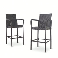 Set Of 2 Elegant Adjustable Height Barstool With Comfortable Upholstered Seat And Modern Design