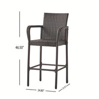 Set Of 2 Elegant Adjustable Height Barstool With Comfortable Upholstered Seat And Modern Design