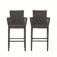 Set Of 2 Elegant Adjustable Height Barstool With Comfortable Upholstered Seat And Modern Design