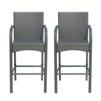 Set Of 2 Stylish Modern Barstool Chair For Dining And Kitchen Spaces