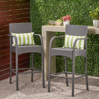 Set Of 2 Stylish Modern Barstool Chair For Dining And Kitchen Spaces