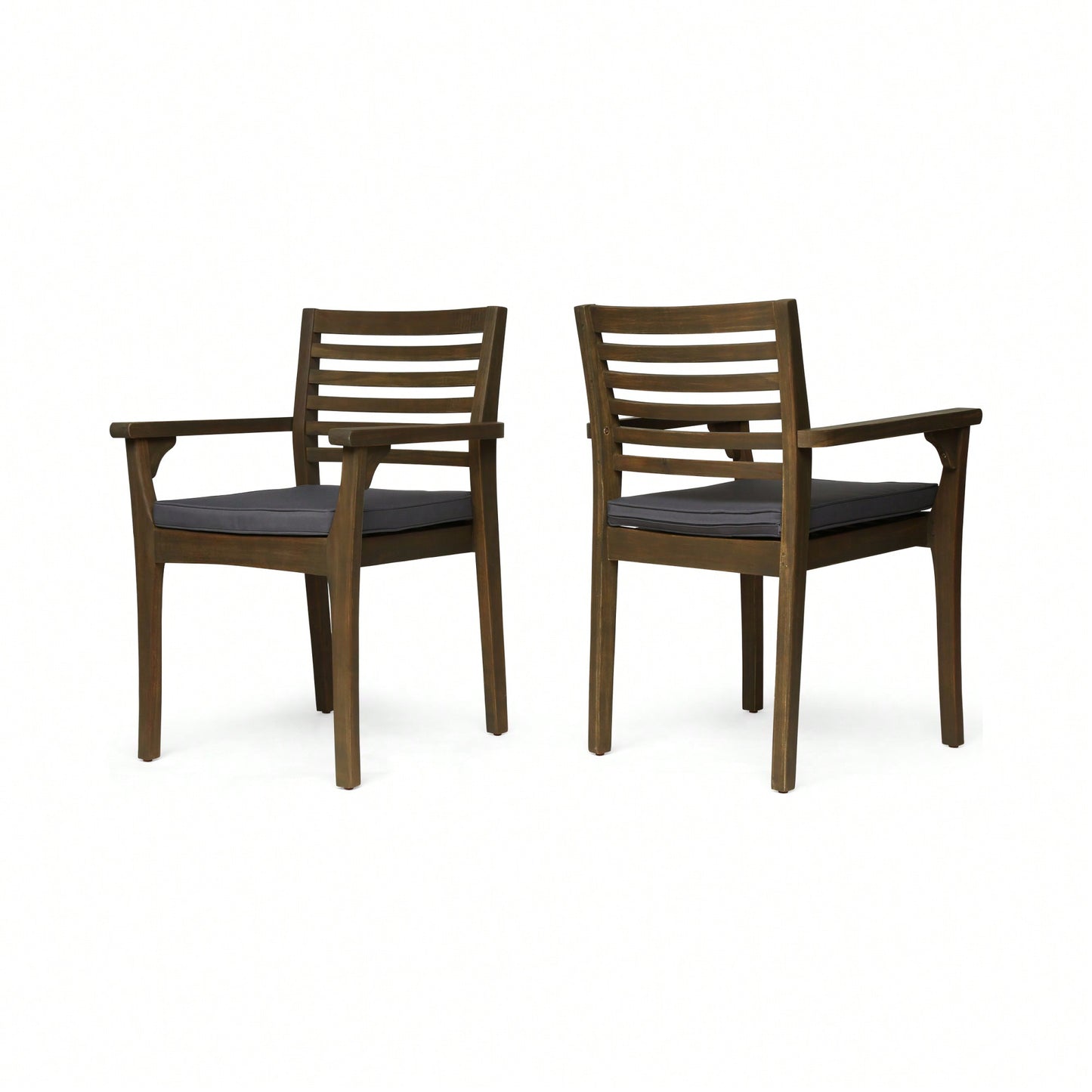 Elegant Set Of 2 Modern Dining Chairs With Comfortable Upholstery And Stylish Design