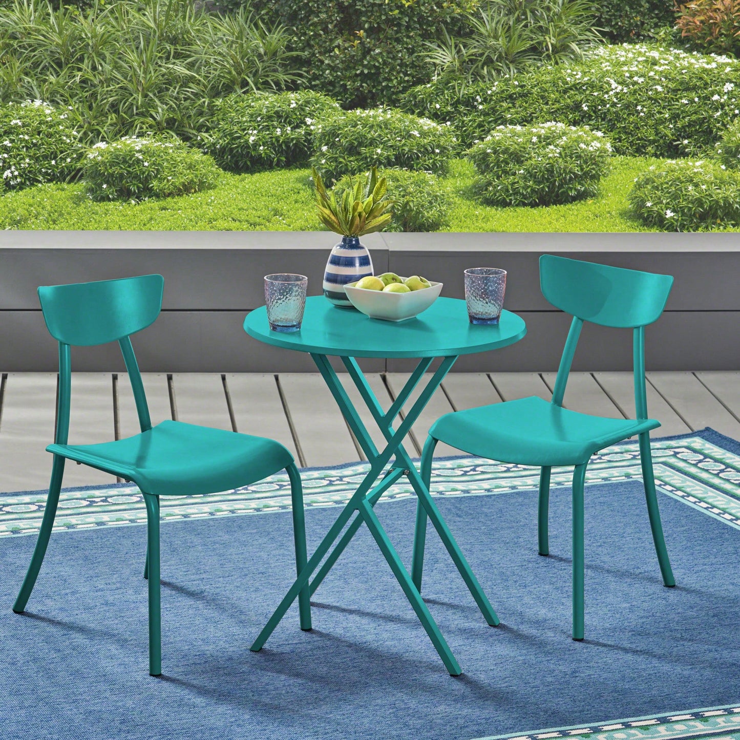 Elegant Outdoor Bistro Set For Patio And Garden Dining