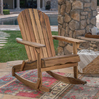 Comfortable Outdoor Adirondack Rocking Chair For Relaxation And Leisure