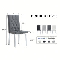 Elegant Black Armless Dining Chairs Set Of 4 With Vintage Grid And Buckle Design