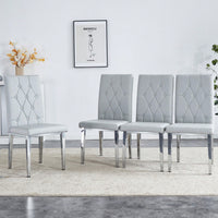 Elegant Black Armless Dining Chairs Set Of 4 With Vintage Grid And Buckle Design