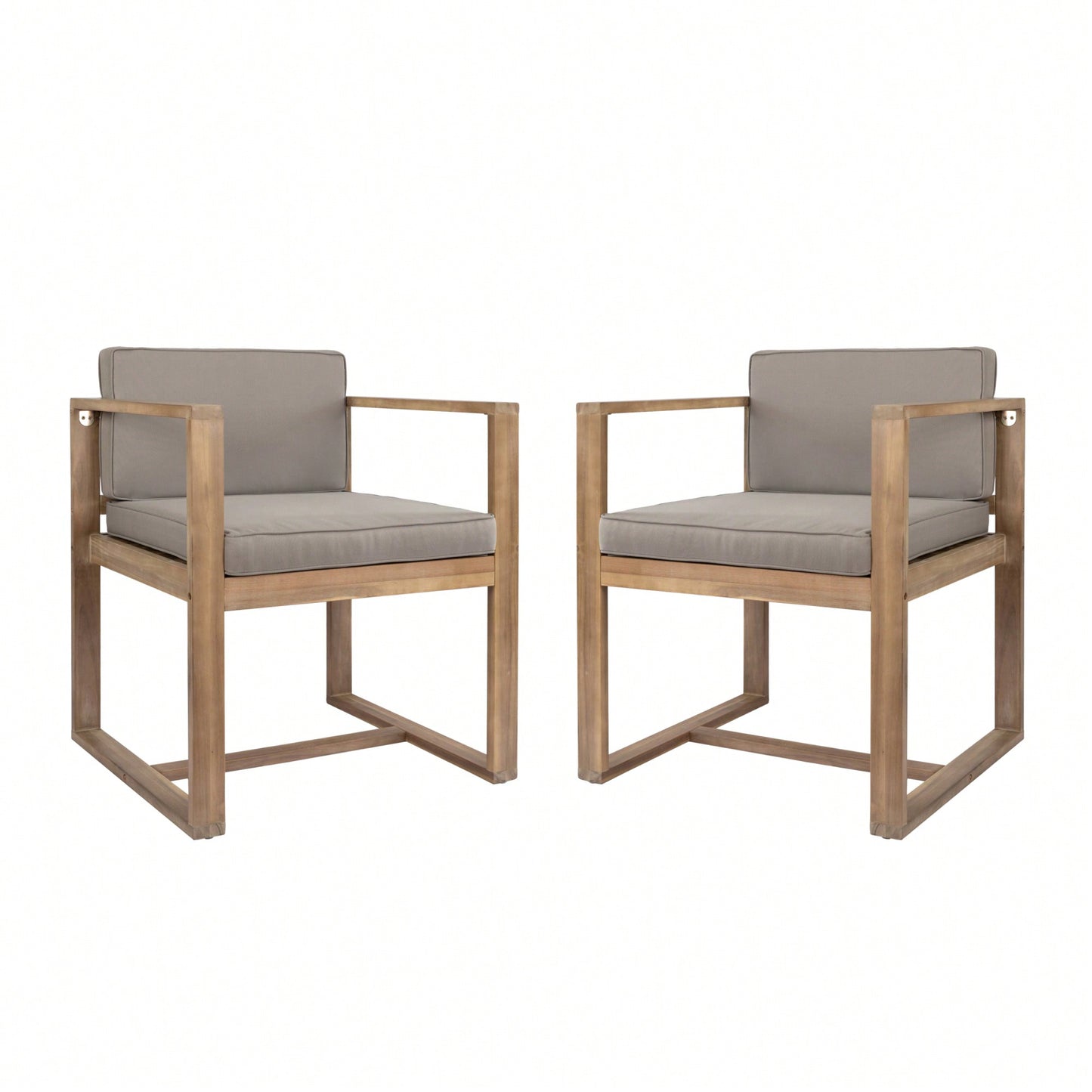 Outdoor Patio Dining Chairs Set Of Two Comfortable And Stylish Seating For Garden Or Balcony