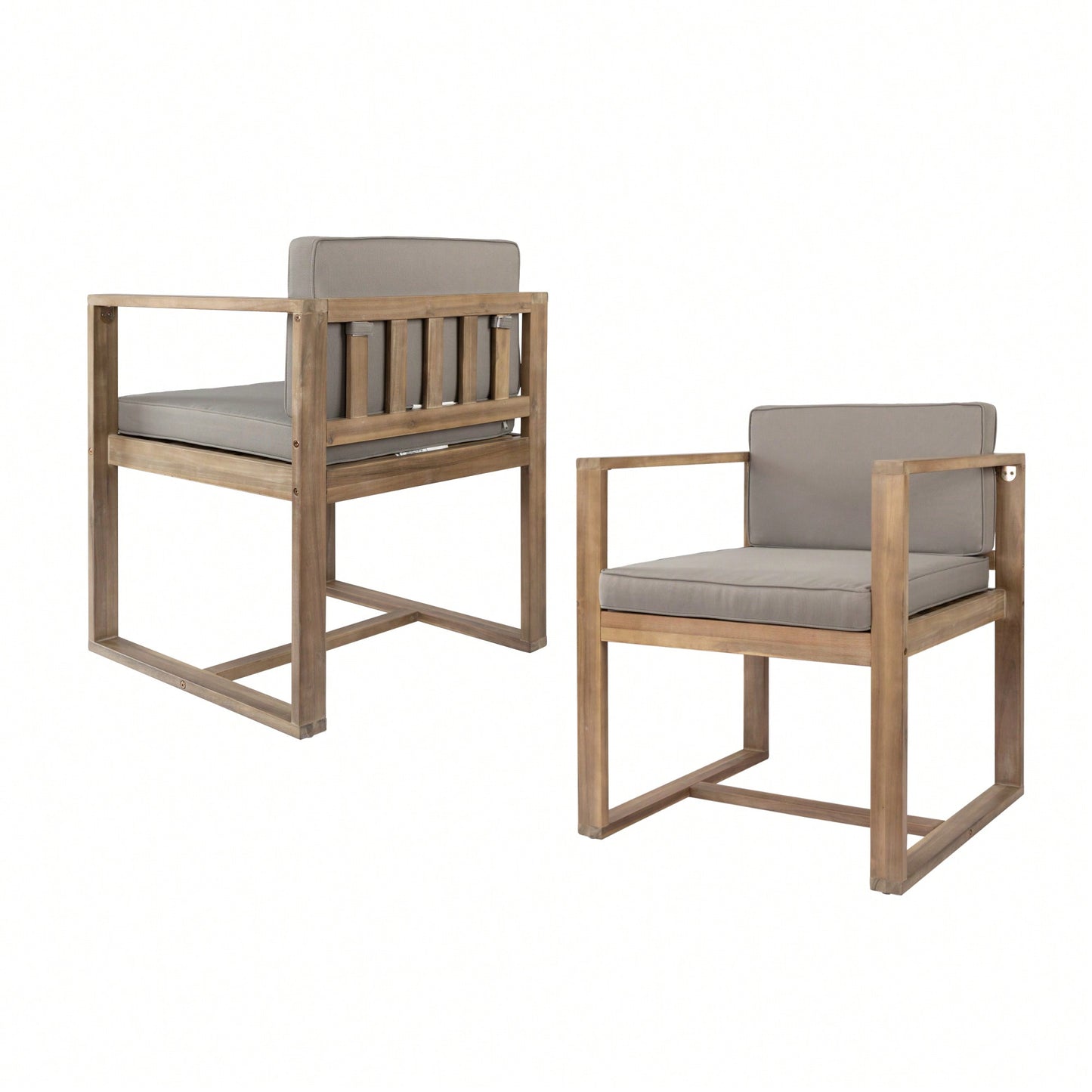 Outdoor Patio Dining Chairs Set Of Two Comfortable And Stylish Seating For Garden Or Balcony