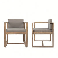 Outdoor Patio Dining Chairs Set Of Two Comfortable And Stylish Seating For Garden Or Balcony