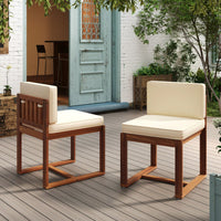 Outdoor Patio Dining Chairs Set Of Two Comfortable And Stylish Seating For Garden Or Balcony