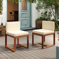 Outdoor Patio Dining Chairs Set Of Two Comfortable And Stylish Seating For Garden Or Balcony