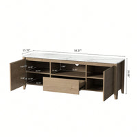 58 Inch LED TV Stand With Storage For Up To 80 Inch For Gaming And Living Room Entertainment Center