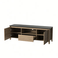 58 Inch LED TV Stand With Storage For Up To 80 Inch For Gaming And Living Room Entertainment Center
