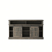 58 Inch TV Stand With Storage Cabinet And Shelves For Living Room And Bedroom Entertainment Center