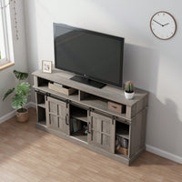 58 Inch TV Stand With Storage Cabinet And Shelves For Living Room And Bedroom Entertainment Center