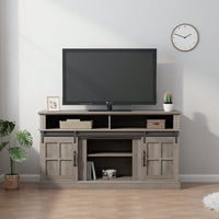 58 Inch TV Stand With Storage Cabinet And Shelves For Living Room And Bedroom Entertainment Center