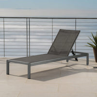 Outdoor Chaise Lounge Chair For Relaxation And Comfort Grey