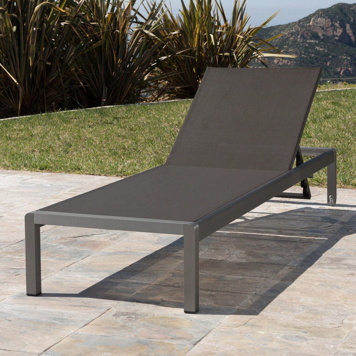 Outdoor Chaise Lounge Chair For Relaxation And Comfort Grey