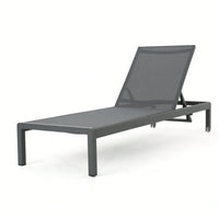 Outdoor Chaise Lounge Chair For Relaxation And Comfort Grey