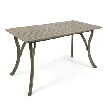 Elegant Rectangular Wood Dining Table For Modern Home Decor