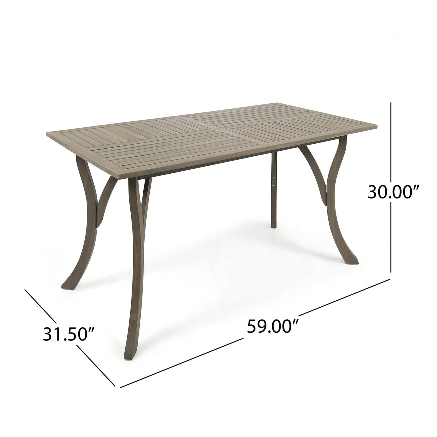 Elegant Rectangular Wood Dining Table For Modern Home Decor