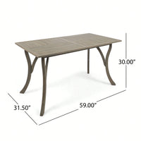 Elegant Rectangular Wood Dining Table For Modern Home Decor