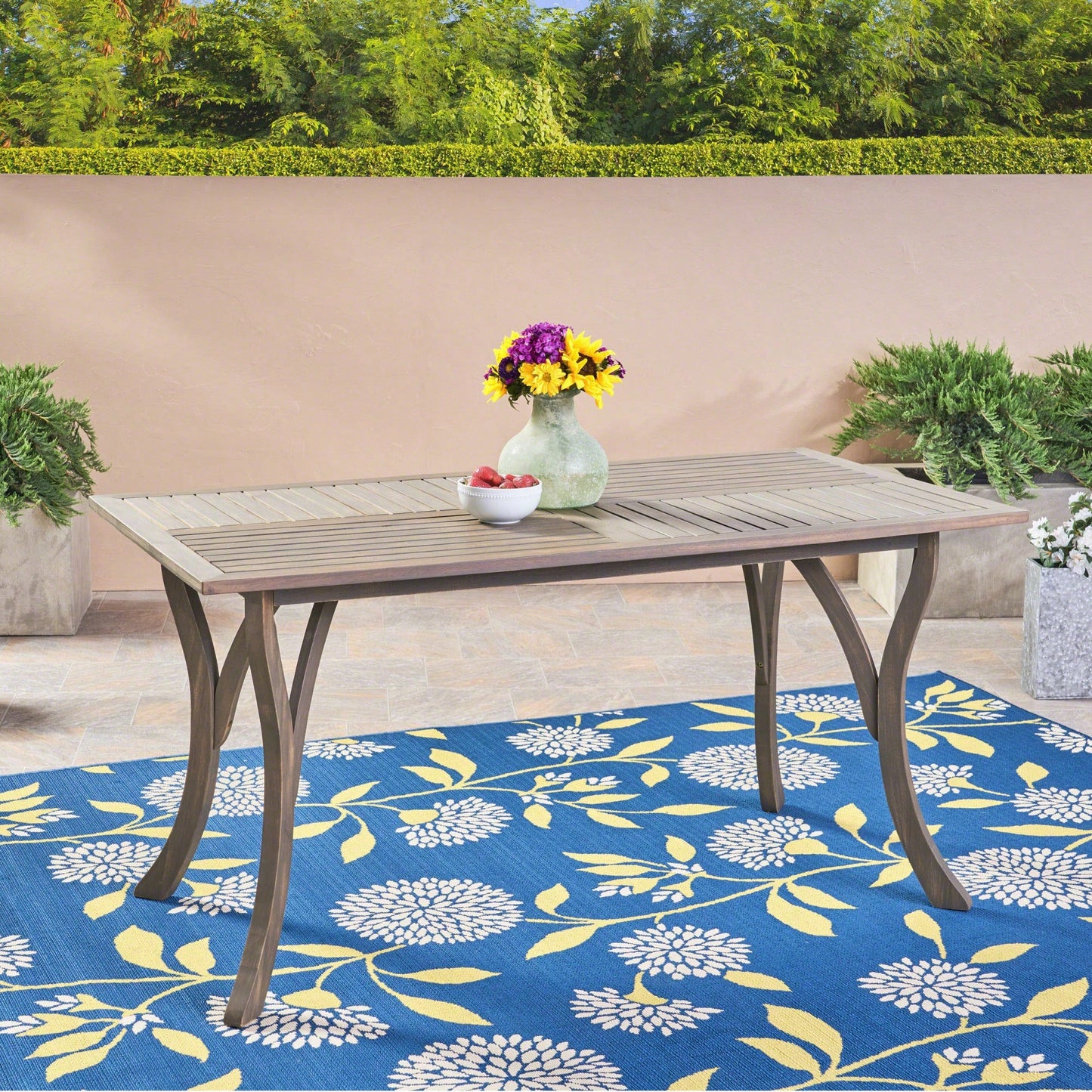 Elegant Rectangular Wood Dining Table For Modern Home Decor