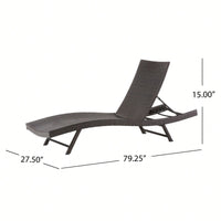 Outdoor Wicker Chaise Lounge Chair For Relaxation And Comfort