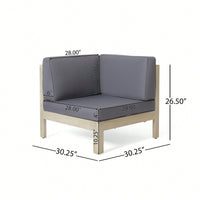 Light Grey X-Back Corner Chair For Stylish Living Spaces