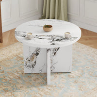 42 Inch Round Dining Table For 4-6 Modern Kitchen Small Table For Home Office Cafe Restaurant Wine Bar Conference