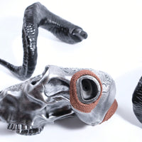 Lifelike Bone-Inspired Bull Head Wall Decor Resin Craft North American Style Home Accent