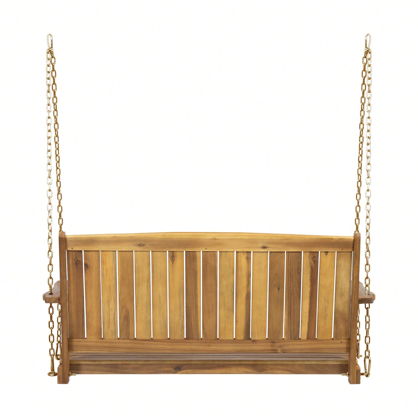 Elegant Outdoor Porch Swing With Comfortable Cushions And Sturdy Frame