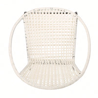 Set Of 2 Stylish Outdoor Wicker Chairs For Patio Garden Furniture