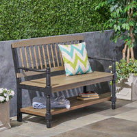 Elegant Outdoor Garden Bench With Comfortable Seating And Durable Design