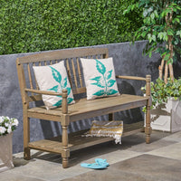 Elegant Outdoor Garden Bench With Comfortable Seating And Durable Design