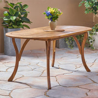 Elegant 70 Inch Acacia Wood Dining Table For Modern Homes