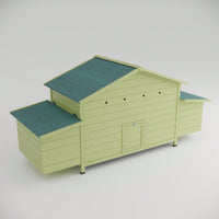 Spacious Wooden Chicken Coop Outdoor Hen House With Free-Range Doors Nesting Boxes And Perch For Poultry Care