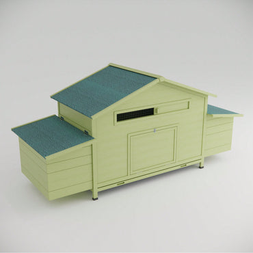 Spacious Wooden Chicken Coop Outdoor Hen House With Free-Range Doors Nesting Boxes And Perch For Poultry Care