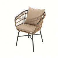 Set Of 2 Outdoor Patio Chairs With Cushions For Comfortable Relaxation